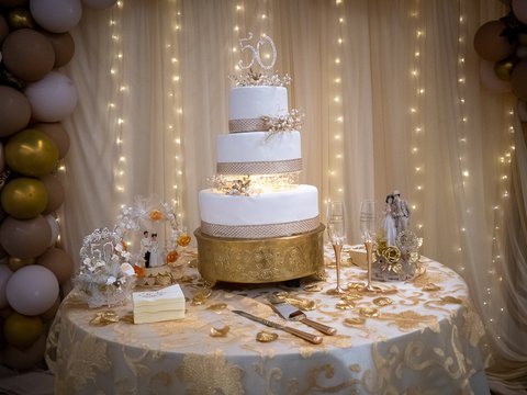 The 50th anniversary cake