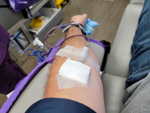 Donating blood