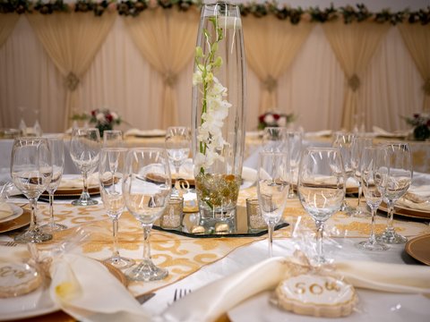 Glassware and table settings